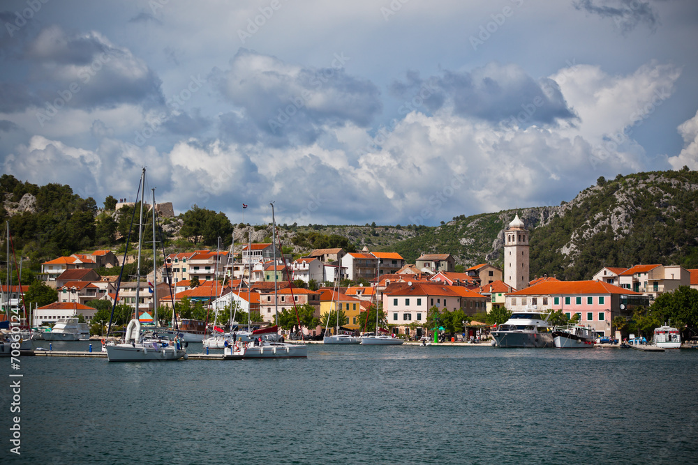 Sticker Skradin is a small historic town in Croatia