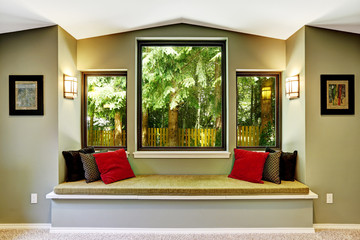 Comfort sitting area by the window