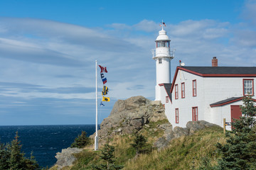 Fototapeta na wymiar Lobster Cove Head Lighthouse in Gros Morne National Park, Newfou
