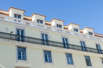 Naklejka premium old buildings in Lisbon, Portugal