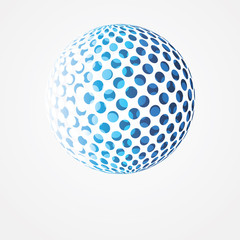 Colorful Digital Globe Design Vector