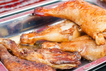 Some roasted chicken leg