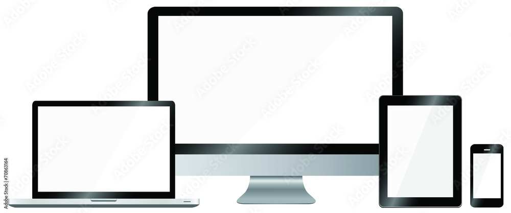 Poster Modern digital computer screen