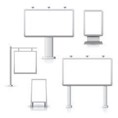 Obraz premium Blank advertising boards