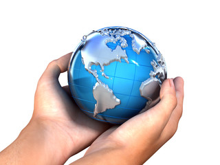 Earth in hands