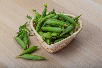 Green fresh peas