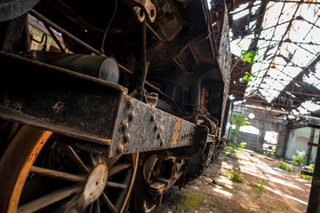 Part of an old industrial train