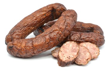 slightly dried sausage