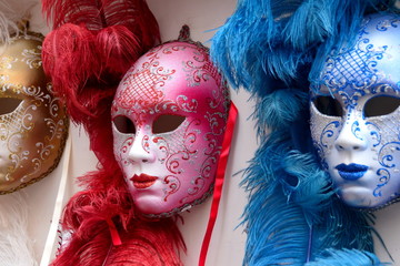 Venetian masks for carnival.