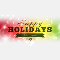 Happy Holidays to you 2015 - 70868303