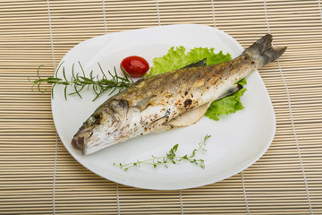 Grilled seabass