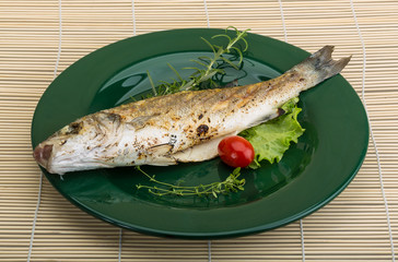 Grilled seabass