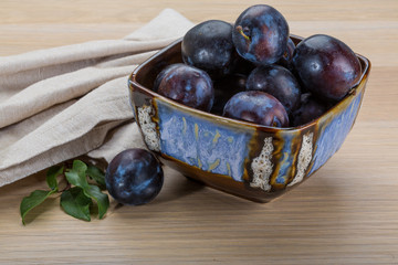 Ripe fresh plum