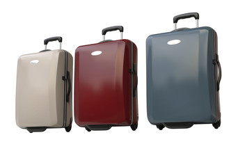 Polycarbonate suitcases