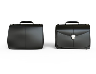 Business briefcases - front and back view