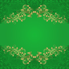 green background