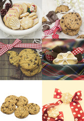 Collage of Christmas cookies