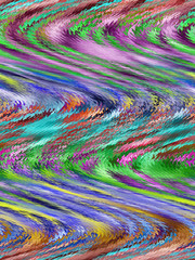 Abstract art rainbow curved lines colorful background