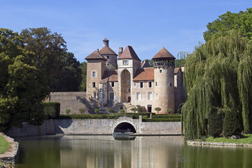 Fototapeta na wymiar medieval french castle