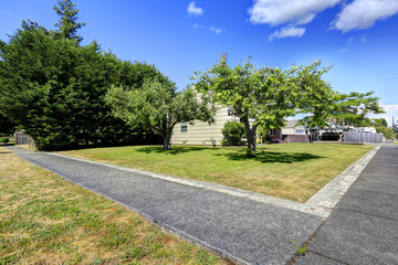 American house exterior.