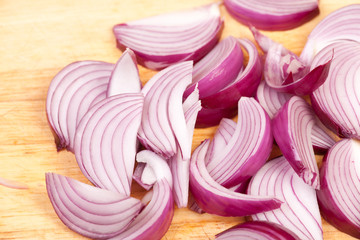 chopped red onions