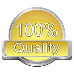 100% Quality Button