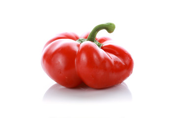 pepper on white background