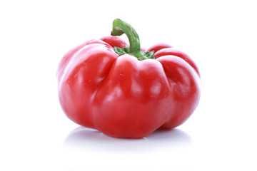 pepper on white background