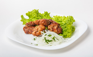 Fried meat