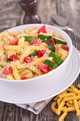 pasta and vegetables