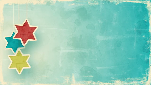 stars of David hanukkah loopable background