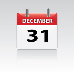 Fototapeta premium December 31st calender