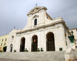 Fototapeta na wymiar Cagliari Santuario Maria Bonaria.