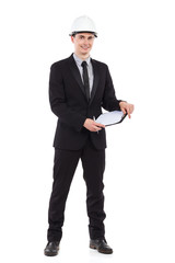 Engineer with clipboard