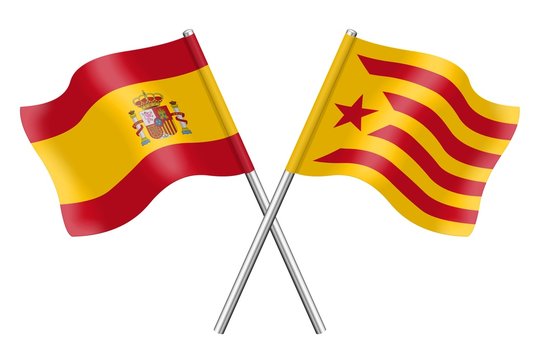 Banderas: España y Cataluña, Estelada roja