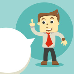 businessman says, taxing empty for text