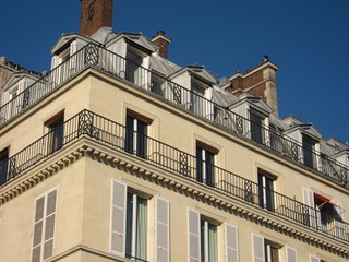 Appartements bourgeois - Paris - obrazy, fototapety, plakaty