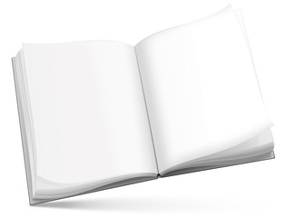 Buch, Notizbuch blank, ausfüllbar, freigestellt