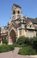 Fototapeta na wymiar church in the Castle of Vajdahunyad in Budapest
