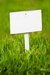 empty sign on green grass