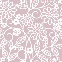 seamless  abstract floral background