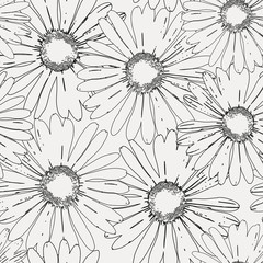 seamless  abstract floral background