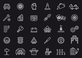 Car Repair Shop icons