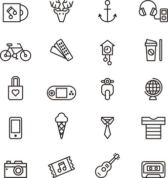 Hipster icons
