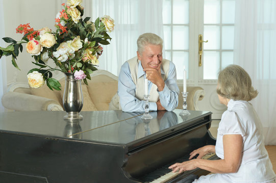 Woman Playing The Piano