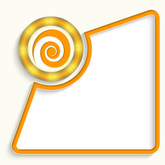 abstract frame for any text with spiral