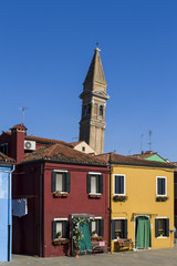 Obraz premium Colorful Traditional Buildings in Burano, Venice