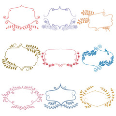 Floral calligraphic design