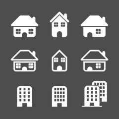 house icon set, vector eps10