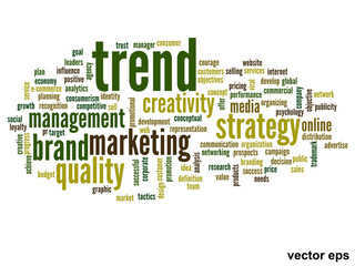 Vector conceptual business word cloud